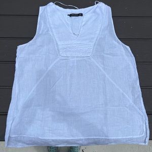 Zara Linen Sleeveless Top